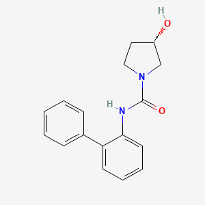 (3S)-3-hydroxy-N-(2-phenylphenyl)pyrrolidine-1-carboxamide