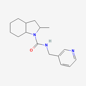 molecular formula C16H23N3O B7598636 2-methyl-N-(pyridin-3-ylmethyl)-2,3,3a,4,5,6,7,7a-octahydroindole-1-carboxamide 