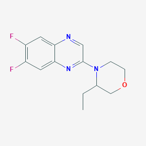 4-(6,7-Difluoroquinoxalin-2-yl)-3-ethylmorpholine