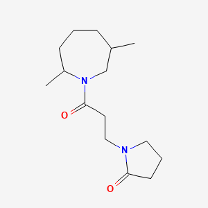 1-[3-(2,6-Dimethylazepan-1-yl)-3-oxopropyl]pyrrolidin-2-one