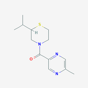 molecular formula C13H19N3OS B7598696 (5-Methylpyrazin-2-yl)-(2-propan-2-ylthiomorpholin-4-yl)methanone 