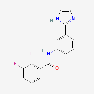 2,3-difluoro-N-[3-(1H-imidazol-2-yl)phenyl]benzamide