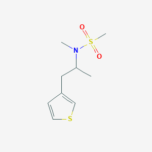 N-methyl-N-(1-thiophen-3-ylpropan-2-yl)methanesulfonamide