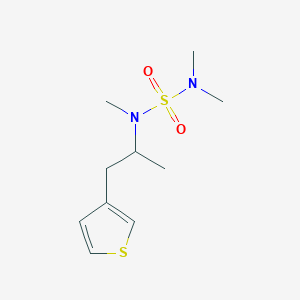 molecular formula C10H18N2O2S2 B7598744 N-(dimethylsulfamoyl)-N-methyl-1-thiophen-3-ylpropan-2-amine 