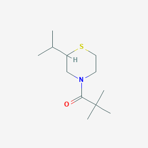 2,2-Dimethyl-1-(2-propan-2-ylthiomorpholin-4-yl)propan-1-one