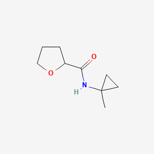 molecular formula C9H15NO2 B7598748 N-(1-methylcyclopropyl)oxolane-2-carboxamide 