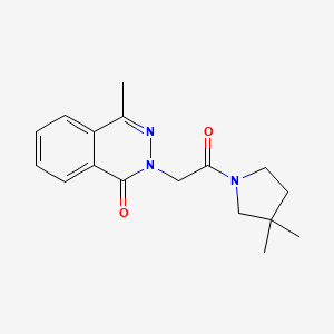 2-[2-(3,3-Dimethylpyrrolidin-1-yl)-2-oxoethyl]-4-methylphthalazin-1-one