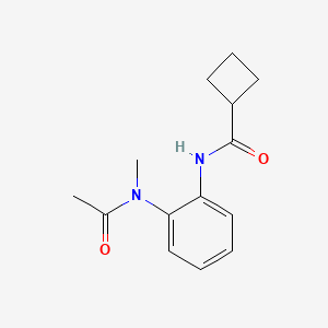 N-[2-[acetyl(methyl)amino]phenyl]cyclobutanecarboxamide