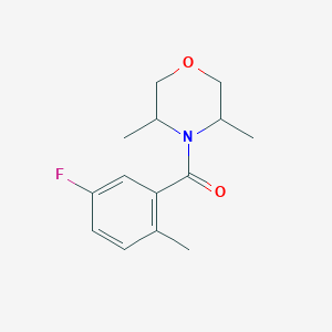 (3,5-Dimethylmorpholin-4-yl)-(5-fluoro-2-methylphenyl)methanone