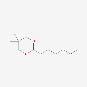molecular formula C12H24O2 B075988 2-己基-5,5-二甲基-1,3-二噁烷 CAS No. 13273-90-0