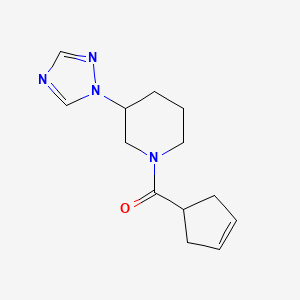 Cyclopent-3-en-1-yl-[3-(1,2,4-triazol-1-yl)piperidin-1-yl]methanone