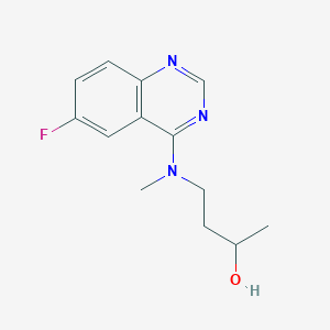 molecular formula C13H16FN3O B7598865 4-[(6-Fluoroquinazolin-4-yl)-methylamino]butan-2-ol 