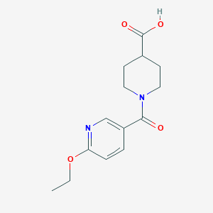 1-(6-Ethoxypyridine-3-carbonyl)piperidine-4-carboxylic acid