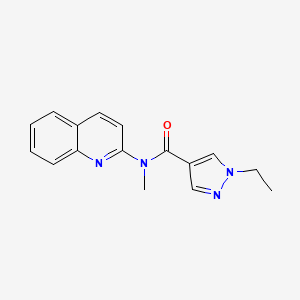 1-ethyl-N-methyl-N-quinolin-2-ylpyrazole-4-carboxamide