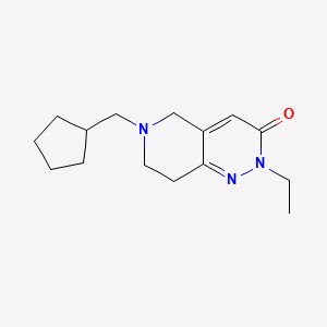 6-(cyclopentylmethyl)-2-ethyl-7,8-dihydro-5H-pyrido[4,3-c]pyridazin-3-one