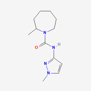 2-methyl-N-(1-methylpyrazol-3-yl)azepane-1-carboxamide