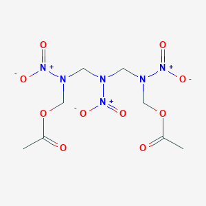 B075989 Methanol, ((nitroimino)bis(methylene(nitroimino)))bis-, diacetate (ester) (9CI) CAS No. 14173-62-7