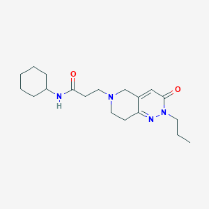 N-cyclohexyl-3-(3-oxo-2-propyl-7,8-dihydro-5H-pyrido[4,3-c]pyridazin-6-yl)propanamide