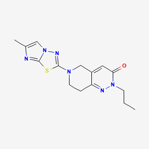 6-(6-methylimidazo[2,1-b][1,3,4]thiadiazol-2-yl)-2-propyl-7,8-dihydro-5H-pyrido[4,3-c]pyridazin-3-one