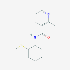 2-methyl-N-(2-methylsulfanylcyclohexyl)pyridine-3-carboxamide