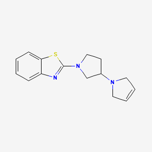 2-[3-(2,5-Dihydropyrrol-1-yl)pyrrolidin-1-yl]-1,3-benzothiazole