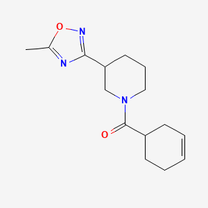 Cyclohex-3-en-1-yl-[3-(5-methyl-1,2,4-oxadiazol-3-yl)piperidin-1-yl]methanone