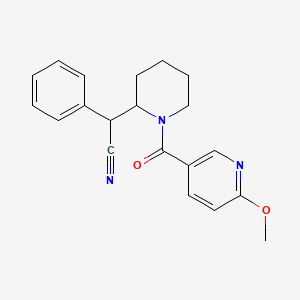 2-[1-(6-Methoxypyridine-3-carbonyl)piperidin-2-yl]-2-phenylacetonitrile