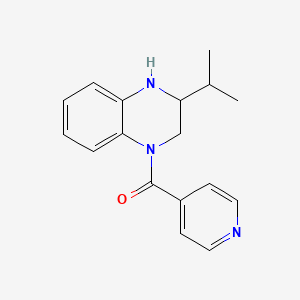 (3-propan-2-yl-3,4-dihydro-2H-quinoxalin-1-yl)-pyridin-4-ylmethanone