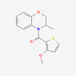 (3-Methoxythiophen-2-yl)-(3-methyl-2,3-dihydro-1,4-benzoxazin-4-yl)methanone