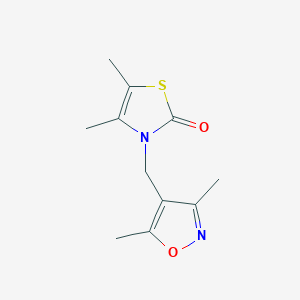 3-[(3,5-Dimethyl-1,2-oxazol-4-yl)methyl]-4,5-dimethyl-1,3-thiazol-2-one