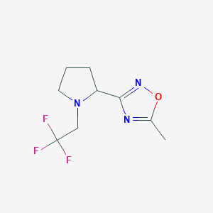 5-Methyl-3-[1-(2,2,2-trifluoroethyl)pyrrolidin-2-yl]-1,2,4-oxadiazole