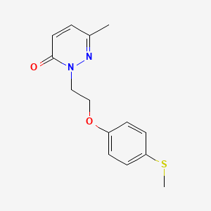 6-Methyl-2-[2-(4-methylsulfanylphenoxy)ethyl]pyridazin-3-one