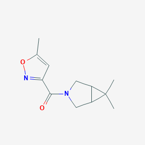 (6,6-Dimethyl-3-azabicyclo[3.1.0]hexan-3-yl)-(5-methyl-1,2-oxazol-3-yl)methanone