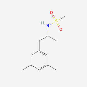 molecular formula C12H19NO2S B7599363 N-[1-(3,5-dimethylphenyl)propan-2-yl]methanesulfonamide 