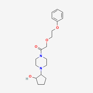 1-[4-(2-Hydroxycyclopentyl)piperazin-1-yl]-2-(2-phenoxyethoxy)ethanone