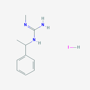 2-Methyl-1-(1-phenylethyl)guanidine;hydroiodide