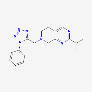 7-[(1-phenyltetrazol-5-yl)methyl]-2-propan-2-yl-6,8-dihydro-5H-pyrido[3,4-d]pyrimidine