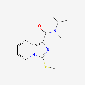 N-methyl-3-methylsulfanyl-N-propan-2-ylimidazo[1,5-a]pyridine-1-carboxamide