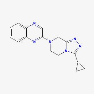 2-(3-cyclopropyl-6,8-dihydro-5H-[1,2,4]triazolo[4,3-a]pyrazin-7-yl)quinoxaline