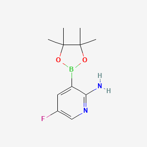 5-Fluoro-3-(4,4,5,5-tetramethyl-1,3,2-dioxaborolan-2-YL)pyridin-2-amine