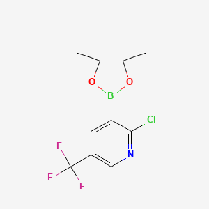 2-Chloro-3-(4,4,5,5-tetramethyl-1,3,2-dioxaborolan-2-yl)-5-(trifluoromethyl)pyridine