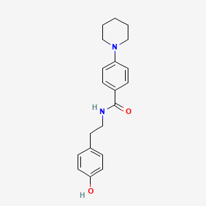 N-[2-(4-hydroxyphenyl)ethyl]-4-piperidin-1-ylbenzamide