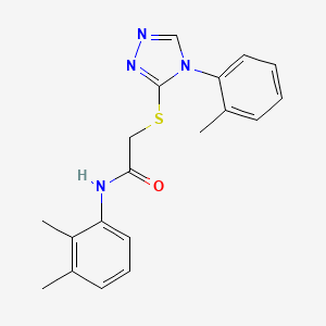 N-(2,3-dimethylphenyl)-2-[[4-(2-methylphenyl)-1,2,4-triazol-3-yl]sulfanyl]acetamide