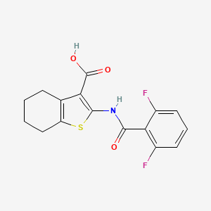 2-[(2,6-Difluorobenzoyl)amino]-4,5,6,7-tetrahydro-1-benzothiophene-3-carboxylic acid