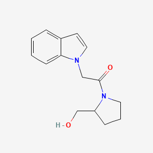 1-[2-(hydroxymethyl)pyrrolidin-1-yl]-2-(1H-indol-1-yl)ethanone