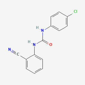 N-(4-chlorophenyl)-N'-(2-cyanophenyl)urea