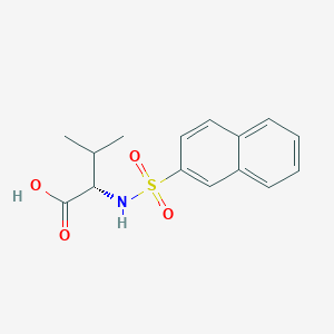 molecular formula C15H17NO4S B7599755 N-betanaphthylsulphonylvaline 