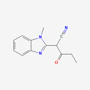 2-(1-Methylbenzimidazol-2-yl)-3-oxopentanenitrile