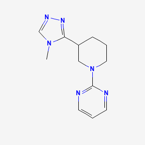 2-[3-(4-Methyl-1,2,4-triazol-3-yl)piperidin-1-yl]pyrimidine