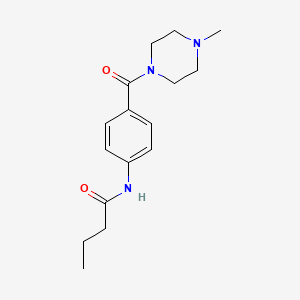 N-[4-(4-methylpiperazine-1-carbonyl)phenyl]butanamide